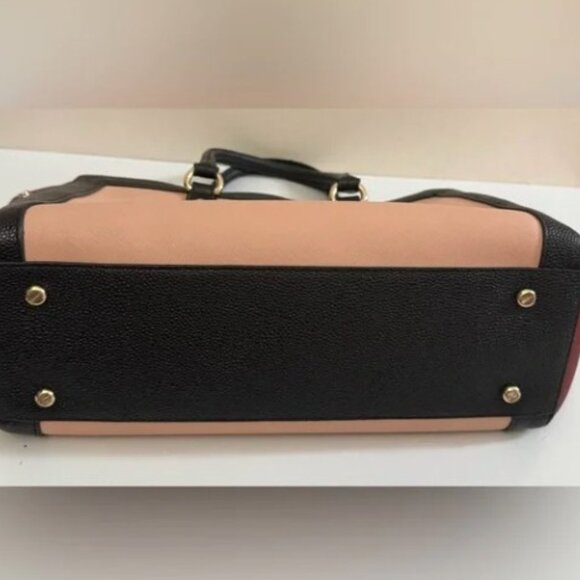 Henri Bendel color block tote bag purse No crossbody strap - Picture 6 of 10